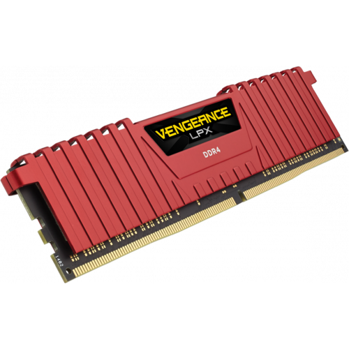 Photo RAM Corsair DDR4 32GB (2x16GB) 2666Mhz Vengeance LPX Red (CMK32GX4M2A2666C16R)