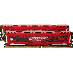 Фото Crucial DDR4 32GB (2x16GB) 3200Mhz Ballistix Sport LT Red (BLS2K16G4D32AESE)