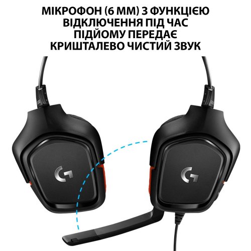 Фото Навушники Logitech G332 Gaming (981-000757) Black/Red