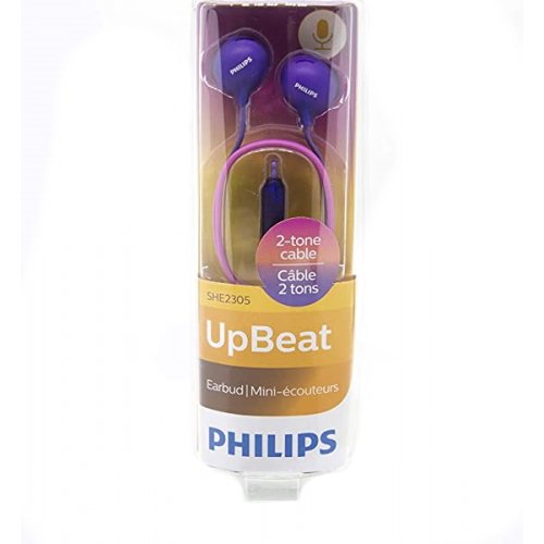Купити Навушники Philips UpBeat SHE2305PP/00 Purple - ціна в Києві, Львові, Вінниці, Хмельницькому, Франківську, Україні | інтернет-магазин TELEMART.UA фото