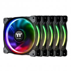 Набор кулеров для корпуса Thermaltake Riing Plus 14 RGB Radiator Fan TT Premium Edition (5-Fan Pack) (CL-F057-PL14SW-A)