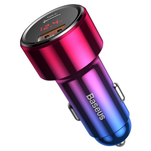 Автомобільний зарядний пристрій Baseus Magic 2 PPS Digital Display USB Type-C PD & USB 3.0 QC4.0 45W (BS-C20A) Aurora купити в Україні | Telemart фото