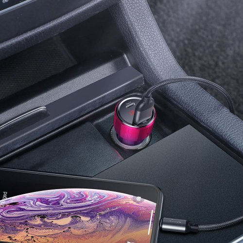 Автомобільний зарядний пристрій Baseus Magic 2 PPS Digital Display USB Type-C PD & USB 3.0 QC4.0 45W (BS-C20A) Aurora купити в Україні | Telemart фото