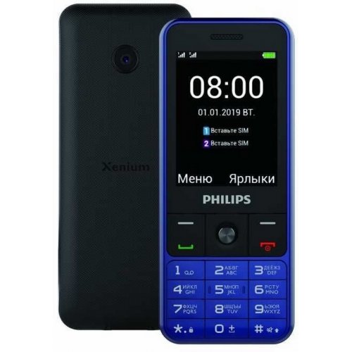 Купить Мобильный телефон Philips Xenium E182 Dual Sim Blue - цена в Харькове, Киеве, Днепре, Одессе
в интернет-магазине Telemart фото