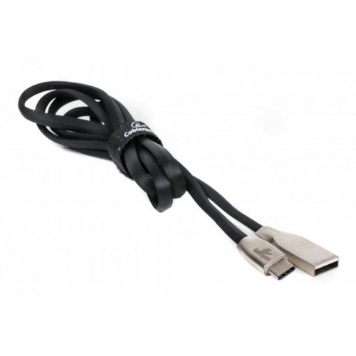 Купити USB Кабель Cablexpert USB 2.0 to USB Type-C 1m F/M Charge/Sync (CCPB-C-USB-03BK) Black/Silver - ціна в Києві, Львові, Вінниці, Хмельницькому, Франківську, Україні | інтернет-магазин TELEMART.UA фото