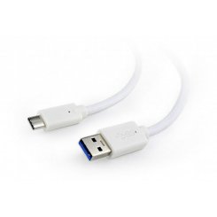 Кабель Cablexpert USB 3.0-USB Type-C AM-CM 3A 36W 0.5m (CCP-USB3-AMCM-W-0.5M) White