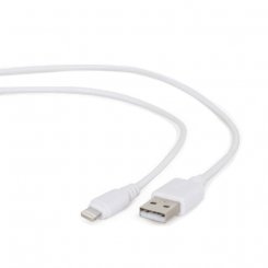 Фото USB Кабель Cablexpert USB 2.0 to Lightning 0.1m Charge/Sync (CC-USB2-AMLM-W-0.1M) White