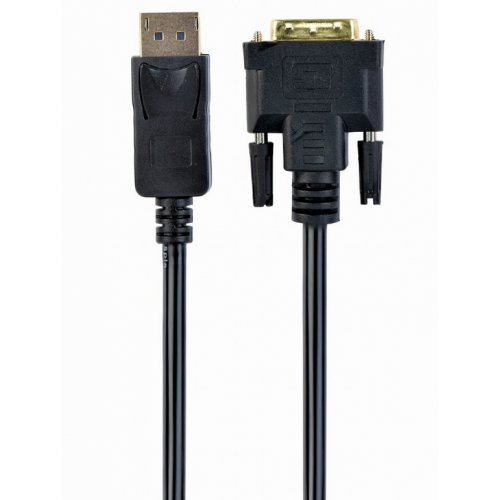 Купить Кабель Cablexpert DisplayPort-DVI-D 1.8m (CC-DPM-DVIM-6) Black - цена в Харькове, Киеве, Днепре, Одессе
в интернет-магазине Telemart фото