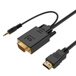 Адаптер Cablexpert 2 in 1 HDMI-VGA/3.5mm 0.15m (A-HDMI-VGA-03-6)