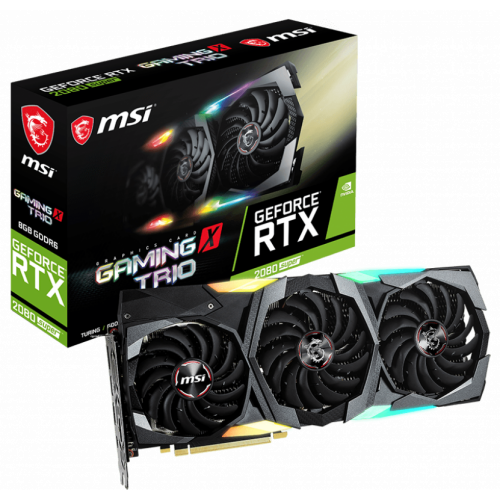 Фото MSI GeForce RTX 2080 SUPER Gaming X TRIO 8192MB (RTX 2080 SUPER GAMING X TRIO)
