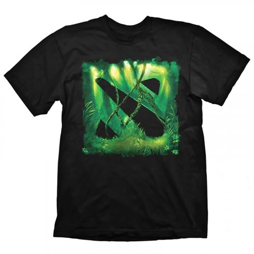 Купить Футболка GAYA DOTA 2 Jungle T-Shirt L & Bonus Code (GE1704L) Black/Green - цена в Харькове, Киеве, Днепре, Одессе
в интернет-магазине Telemart фото