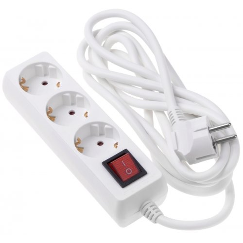 

2E 3 м 3 розетки (2E-U03ESM3) White
