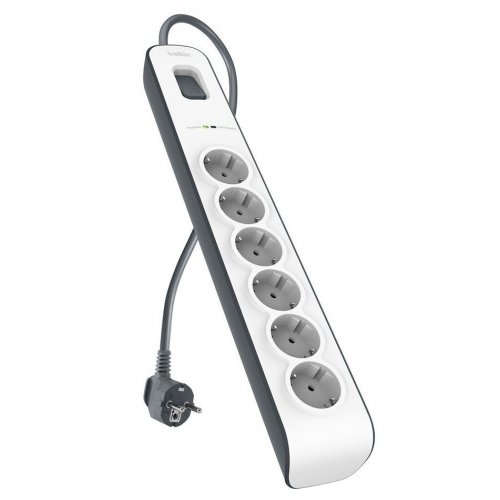 

Belkin 2 м 6 розеток (BSV603vf2M) Black
