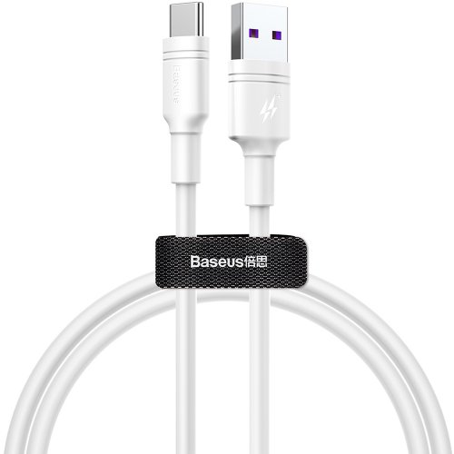 

Baseus Double-ring USB to USB Type-C 1m 5A Data/Charge (CATSH-B02) White