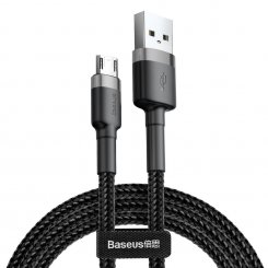 Кабель Baseus Cafule Cable USB to micro USB 2m 1.5A Data/Charge (CAMKLF-CG1) Black/Grey