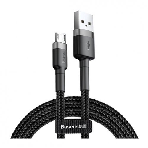 

Baseus Cafule Cable USB to micro USB 0.5m 2.4A Data/Charge (CAMKLF-AG1) Black/Grey