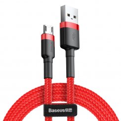 Кабель Baseus Cafule Cable USB to micro USB 1m 2.4A Data/Charge (CAMKLF-B09) Red/Black
