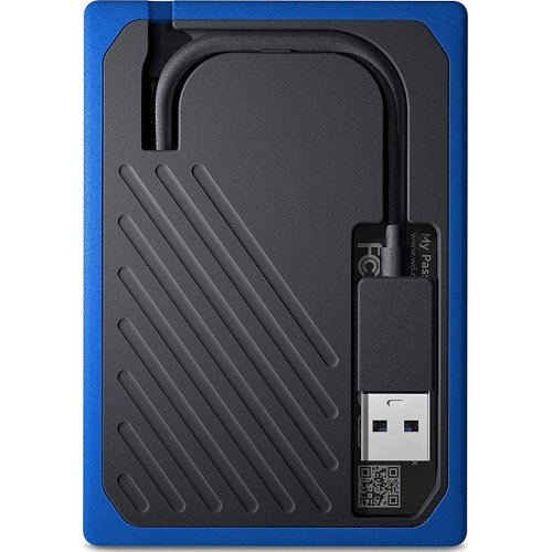 Photo SSD Drive Western Digital My Passport Go 1TB USB 3.0 (WDBMCG0010BBT-WESN) Blue