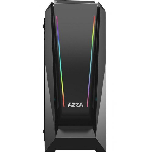 Фото Корпус AZZA Chroma 410A DRGB Tempered Glass без БП (CSAZ-410A) Black