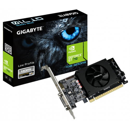 Photo Video Graphic Card Gigabyte GeForce GT 710 Low Profile 1024MB (GV-N710D5-1GL)
