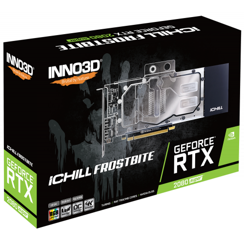 Фото Видеокарта Inno3D GeForce RTX 2080 SUPER iChill Frostbite 8192MB (C208SB-08D6X-1180FROS)