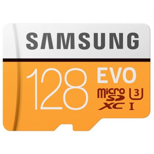 Купить Карта памяти Samsung microSDXC Evo 128GB Class 10 UHS-I U3 (с адаптером) (MB-MP128GA/APC) - цена в Харькове, Киеве, Днепре, Одессе
в интернет-магазине Telemart фото