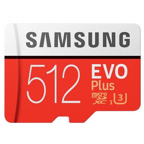 Купить Карта памяти Samsung microSDXC Evo Plus 512GB Class 10 UHS-I U3 (с адаптером) (MB-MC512GA/RU) - цена в Харькове, Киеве, Днепре, Одессе
в интернет-магазине Telemart фото