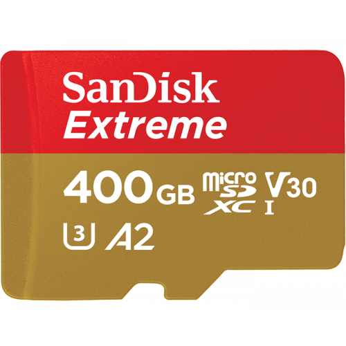 Купить Карта памяти SanDisk microSDXC Extreme 400GB Class 10 UHS-I U3 A2 V30 (с адаптером) (SDSQXA1-400G-GN6MA) - цена в Харькове, Киеве, Днепре, Одессе
в интернет-магазине Telemart фото