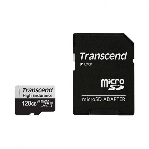 Купить Карта памяти Transcend microSDXC High Endurance 350V 128GB Class 10 UHS-I (TS128GUSD350V) - цена в Харькове, Киеве, Днепре, Одессе
в интернет-магазине Telemart фото