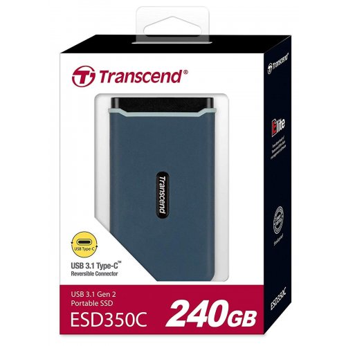 Продати SSD-диск Transcend ESD350C 240GB USB 3.1 (TS240GESD350C) за Trade-In у інтернет-магазині Телемарт - Київ, Дніпро, Україна фото