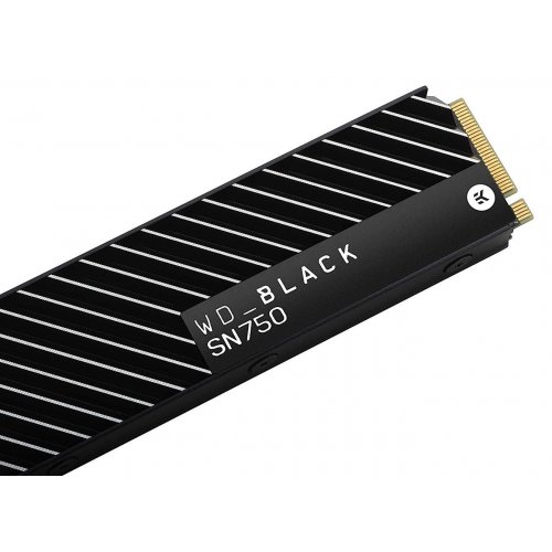 Photo SSD Drive Western Digital Black SN750 with Heatsink 3D NAND 500GB M.2 (2280 PCI-E) (WDS500G3XHC)