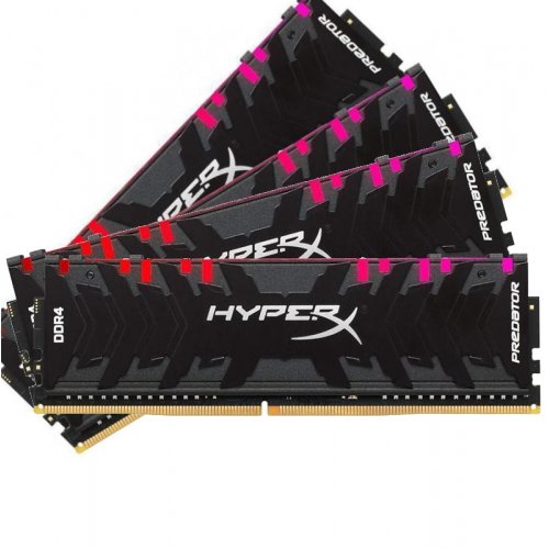 Фото HyperX DDR4 32GB (4x8GB) 3200Mhz Predator RGB (HX432C16PB3AK4/32)