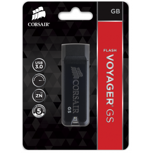 Купить Накопитель Corsair Voyager GS 64GB USB 3.0 (CMFVYGS3D-64GB) Black - цена в Харькове, Киеве, Днепре, Одессе
в интернет-магазине Telemart фото