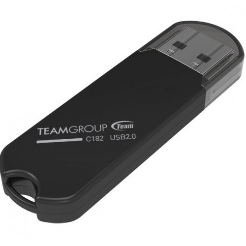 Купити Накопичувач Team C182 16GB USB 2.0 (TC18216GB01) Black - ціна в Києві, Львові, Вінниці, Хмельницькому, Франківську, Україні | інтернет-магазин TELEMART.UA фото