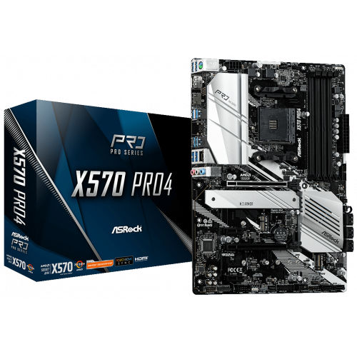 Продати Материнська плата AsRock X570 Pro4 (sAM4, AMD X570) за Trade-In у інтернет-магазині Телемарт - Київ, Дніпро, Україна фото