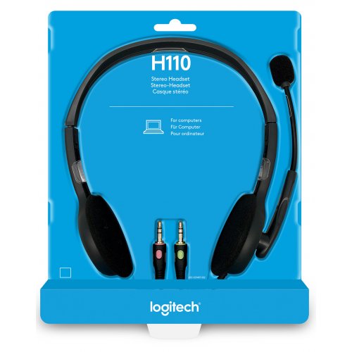 Photo Headset Logitech H110 Stereo Headset (981-000271)