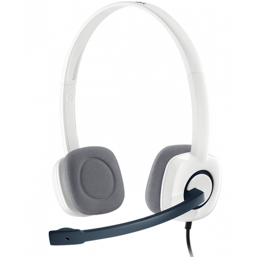 Купить Наушники Logitech H150 Headset Cloud (981-000350) White - цена в Харькове, Киеве, Днепре, Одессе
в интернет-магазине Telemart фото