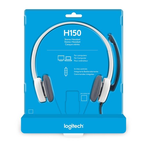 Фото Навушники Logitech H150 Headset Cloud (981-000350) White