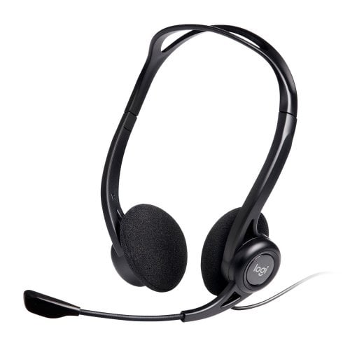 Купити Навушники Logitech PC Headset 960 USB (981-000100) - ціна в Києві, Львові, Вінниці, Хмельницькому, Франківську, Україні | інтернет-магазин TELEMART.UA фото