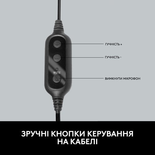 Купити Навушники Logitech PC Headset 960 USB (981-000100) - ціна в Києві, Львові, Вінниці, Хмельницькому, Франківську, Україні | інтернет-магазин TELEMART.UA фото