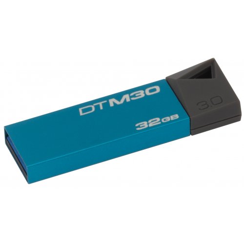 Купити Накопичувач Kingston DataTraveler M30 Mini USB 3.0 32GB Blue (DTM30/32GB) - ціна в Києві, Львові, Вінниці, Хмельницькому, Франківську, Україні | інтернет-магазин TELEMART.UA фото