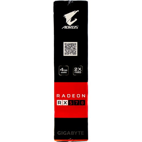Продать Видеокарта Gigabyte Radeon RX 570 AORUS 4096MB (GV-RX570AORUS-4GD SR) Seller Recertified по Trade-In интернет-магазине Телемарт - Киев, Днепр, Украина фото