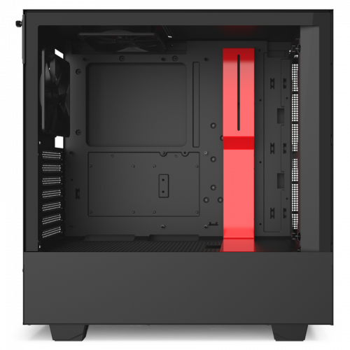 Photo NZXT H510 Tempered Glass (CA-H510B-BR) Matte Black/Red