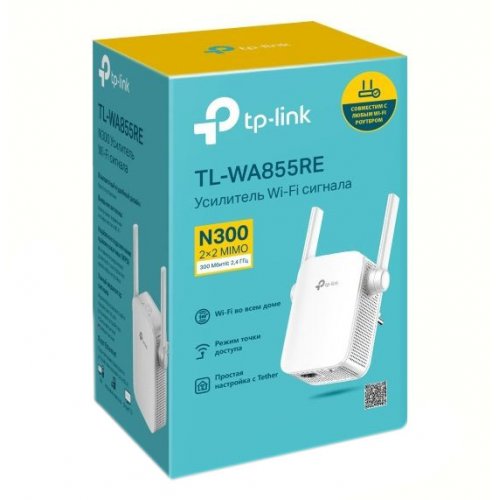 Купить Wi-Fi точка доступа TP-LINK TL-WA855RE - цена в Харькове, Киеве, Днепре, Одессе
в интернет-магазине Telemart фото