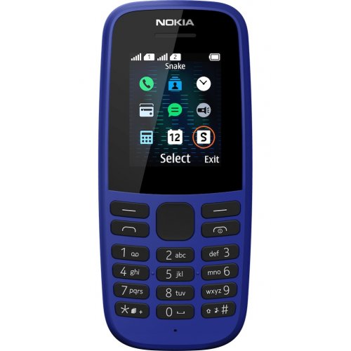 Купить Мобильный телефон Nokia 105 2019 Blue - цена в Харькове, Киеве, Днепре, Одессе
в интернет-магазине Telemart фото