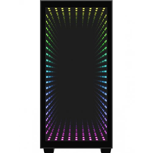 Фото Корпус GAMEMAX H608 Mini Abyss Rainbow LED Tempered Glass без БП Black