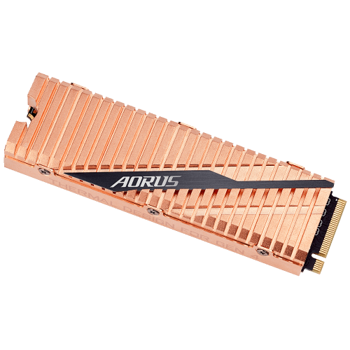 Photo SSD Drive Gigabyte AORUS 3D NAND TLC 500GB M.2 (2280 PCI-E) NVMe 1.3 (GP-ASM2NE6500GTTD)