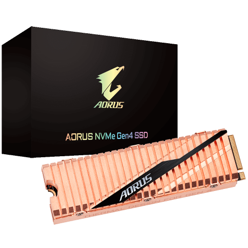 Photo SSD Drive Gigabyte AORUS 3D NAND TLC 500GB M.2 (2280 PCI-E) NVMe 1.3 (GP-ASM2NE6500GTTD)