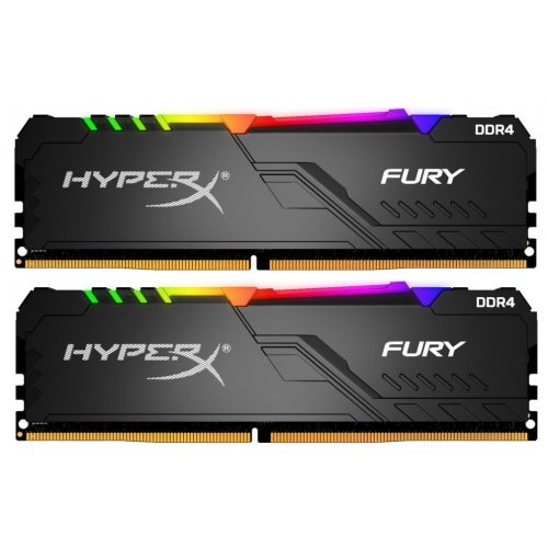 Фото ОЗП HyperX DDR4 16GB (2x8GB) 2400Mhz Fury RGB (HX424C15FB3AK2/16)