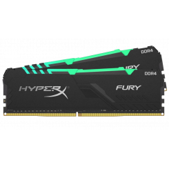 Фото HyperX DDR4 32GB (2x16GB) 2666Mhz Fury RGB (HX426C16FB3AK2/32)